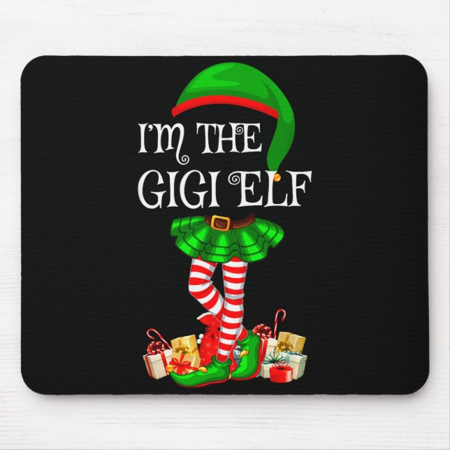 Alfombrilla De Ratón Matching Family Group I'm The Gigi Elf Christmas  (Frente)