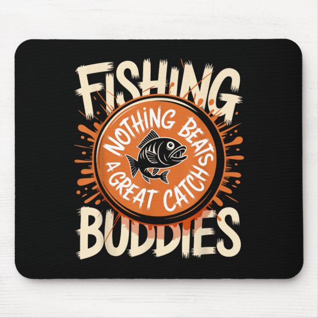 Alfombrilla De Ratón Matching Fishing Buddies Team Fisherman Friends Ch (Frente)