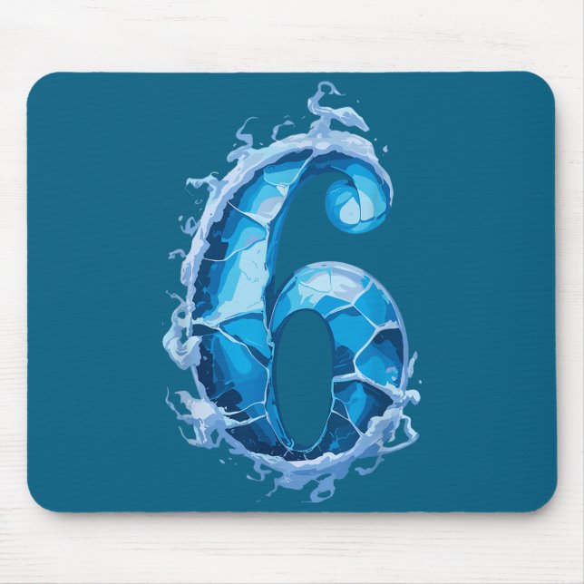 Alfombrilla De Ratón Matching Six Seven Flaming Ice Funny Meme 67 Coupl (Frente)