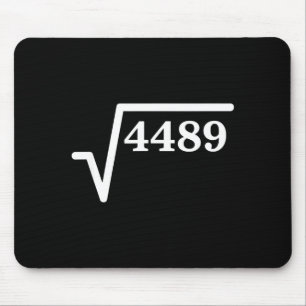 Alfombrilla De Ratón Matemáticas 4489, Chiste matemático de cuadrado pe