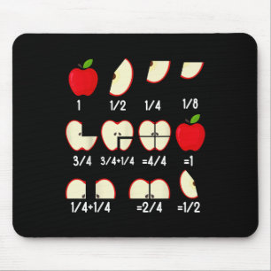 Alfombrilla De Ratón Matemáticas de Fracciones de Manzana para Maestros