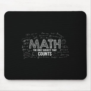 Alfombrilla De Ratón Matemáticas Divertidas Es El Único Sujeto Que Cuen