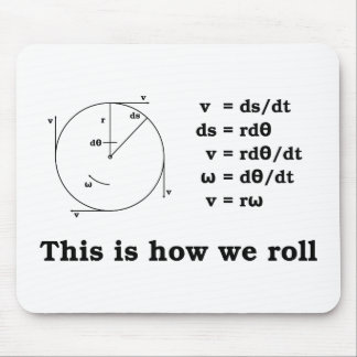 Alfombrilla De Ratón ¡Matemáticas! Éste es cómo rodamos