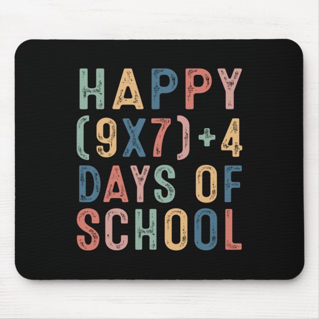 Alfombrilla De Ratón Math Formula 67 Days Of School Funny Math Teacher  (Frente)
