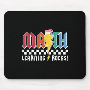 Alfombrilla De Ratón Math Learning Rocks Abcd Teacher Rock &amp; Roll B
