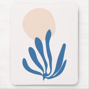 Alfombrilla De Ratón Matisse inspiró Celadon Azul, Recorte de Hoja de M
