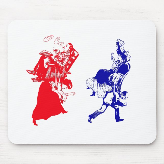 Alfombrilla De Ratón matrimonio victoriano divertido (Frente)