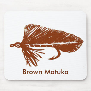Alfombrilla De Ratón "Matuka marrón" Classic Trout Fly Mousepad