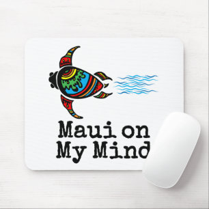 Alfombrilla De Ratón Maui en mi mente nadando tortuga marina