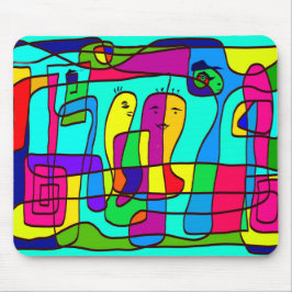 Alfombrilla De Ratón Mauspad mit bunter Zeichnung