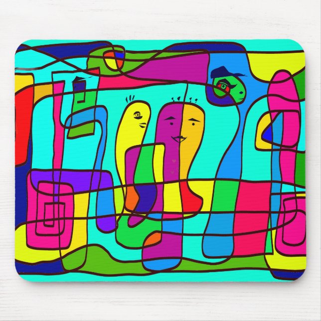 Alfombrilla De Ratón Mauspad mit bunter Zeichnung (Frente)