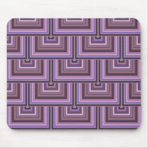 Alfombrilla De Ratón Mauve stripes square scales pattern