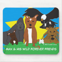 Max y sus salvajes amigos de Forever Mousepad
