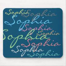 Máximalista moderno nombre personalizado tipografí