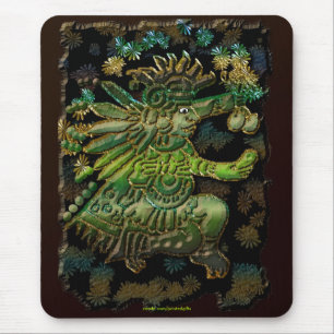 Alfombrilla De Ratón Mayan God of Stars Mexican History Mousepad