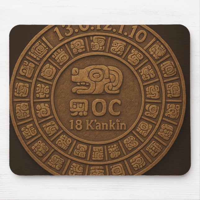 Alfombrilla De Ratón 🖱️ Mayan Long Count Mouse Pad (Frente)