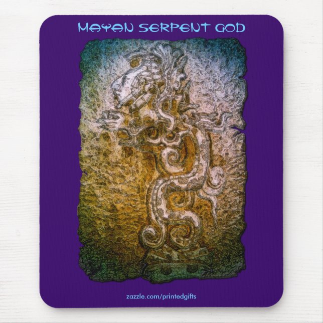 Alfombrilla De Ratón MAYAN Serpent God Mousepad Series (Frente)