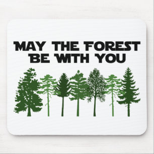 Alfombrilla De Ratón Mayo el bosque esté con usted