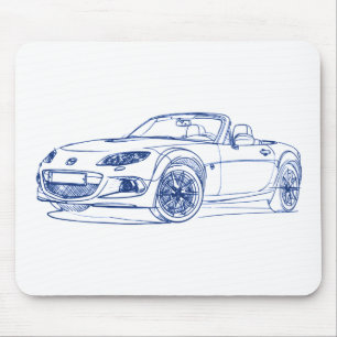 Alfombrilla De Ratón Maz Miata MX5 2013