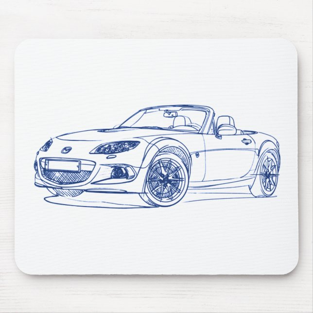 Alfombrilla De Ratón Maz Miata MX5 2013 (Frente)
