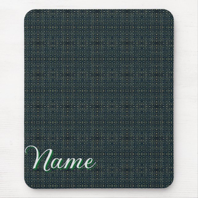 Alfombrilla De Ratón Maze ornamental oscuro (Frente)