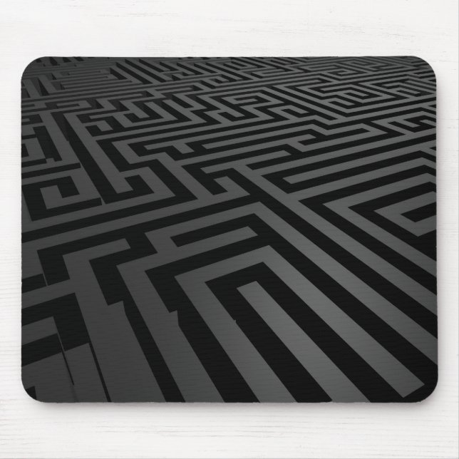 Alfombrilla De Ratón Maze oscuro (Frente)