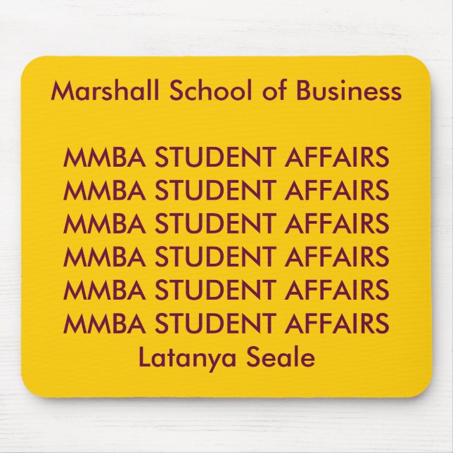 ALFOMBRILLA DE RATÓN MBASTUDENTAFFIRS MOUSEPAD (Frente)