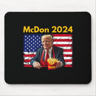 Alfombrilla De Ratón Mcdon Divertido Donald Trump Patatas Fritas Cocina