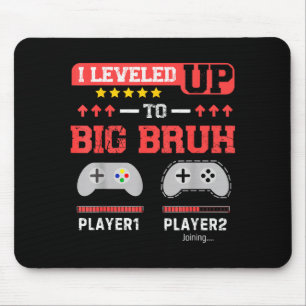 Alfombrilla De Ratón Me Ascendí a Gran Hermano Gamer Divertido Hermano