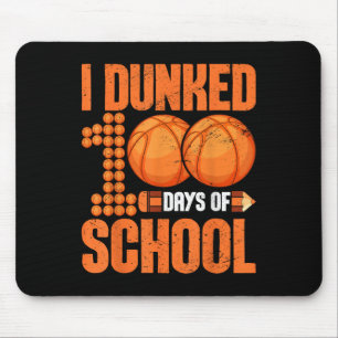 Alfombrilla De Ratón Me Dormí 100 Días De Básquetbol Escolar 100 Días