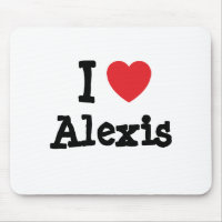 Me encanta Alexis corazón personalizado personaliz
