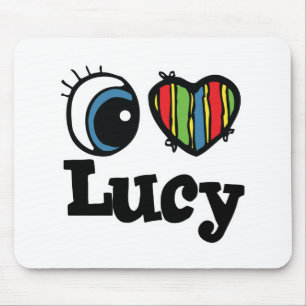 Alfombrilla De Ratón Me encanta (amo) Lucy