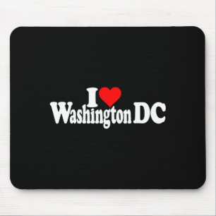 Alfombrilla De Ratón Me encanta corazón Washington Dc Distrito de Colum