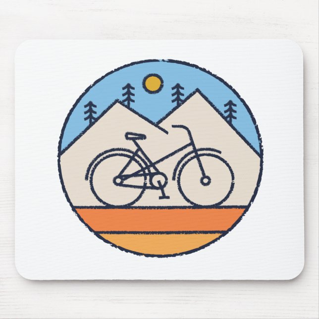 Alfombrilla De Ratón me encanta el ciclismo (Frente)
