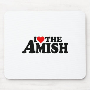 Alfombrilla De Ratón Me Encanta El Corazón El Amish _1