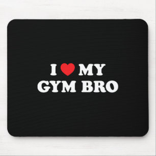 Alfombrilla De Ratón Me Encanta El Corazón Mi Gimnasio Bro Funny Fitnes