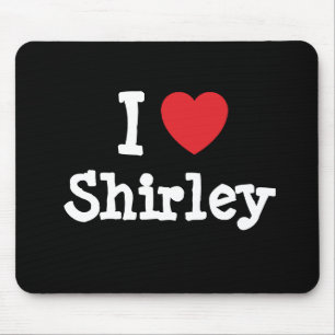 Alfombrilla De Ratón Me encanta el corazón personalizado Shirley perso