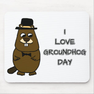Alfombrilla De Ratón Me encanta el día de Groundhog
