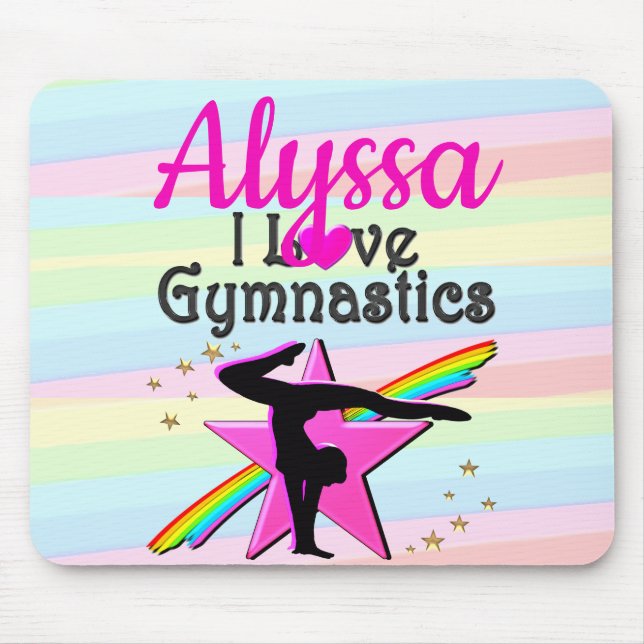 ALFOMBRILLA DE RATÓN ME ENCANTA EL DISEÑO SUPER STAR DE GIMNASIA (Frente)