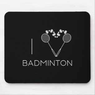 Alfombrilla De Ratón Me encanta el entrenador del equipo de Badminton