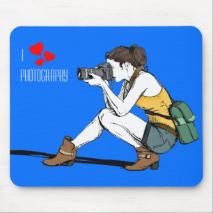 Alfombrilla De Ratón Me encanta el Mousepad fotográfico