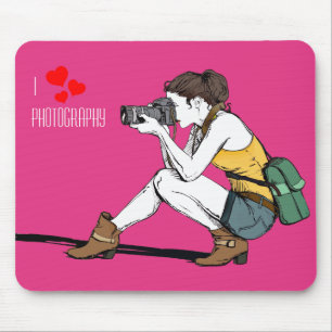 Alfombrilla De Ratón Me encanta el Mousepad fotográfico