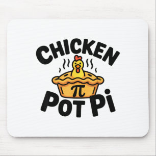 Alfombrilla De Ratón Me encanta el pastel de pollo Pi broma de comida m