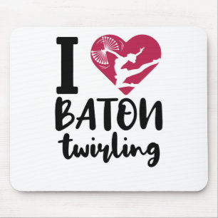 Alfombrilla De Ratón Me encanta el torbellino de batones