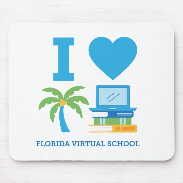 Alfombrilla De Ratón Me encanta Florida Virtual School Mousepad (Frente)