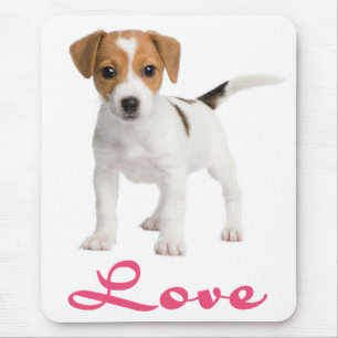 Alfombrilla De Ratón Me encanta Jack Russell Terrier Perro Mousepad