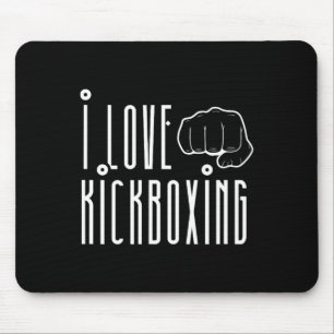 Alfombrilla De Ratón Me encanta kickboxing Kickbox Kick Boxing Kickboxe