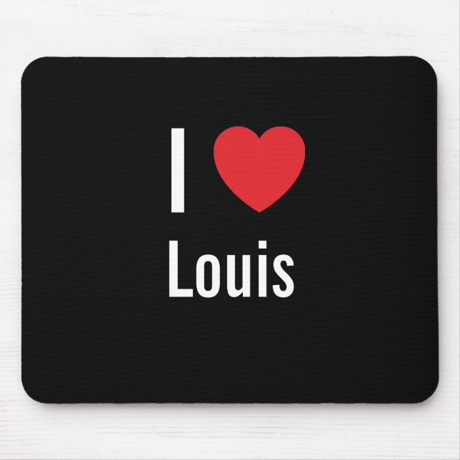 Alfombrilla De Ratón Me encanta Louis (Frente)