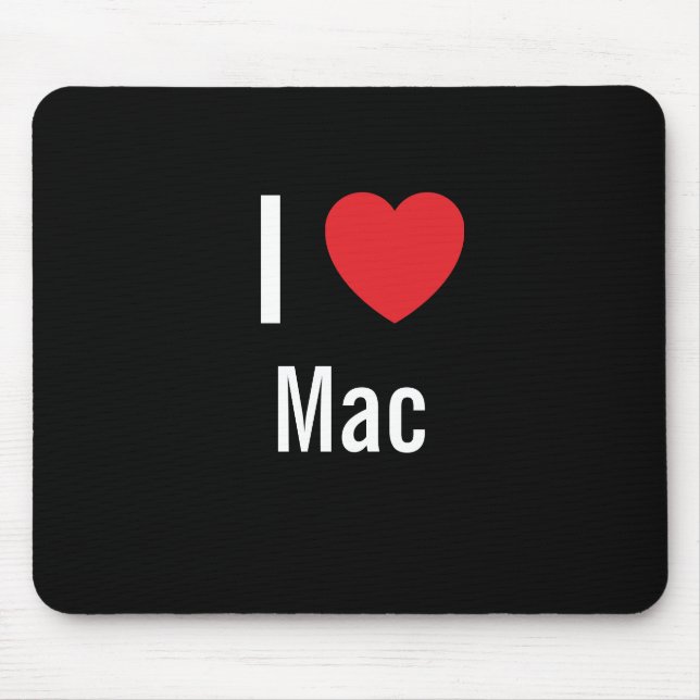 Alfombrilla De Ratón Me encanta Mac (Frente)