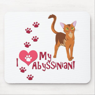 Alfombrilla De Ratón ¡Me Encanta Mi Abysiniano!